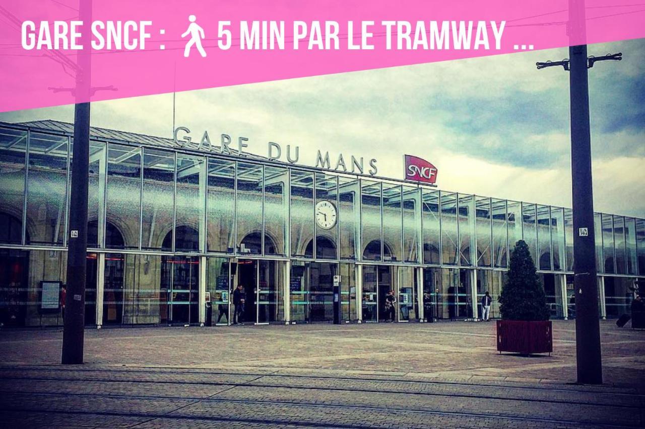 Tramway 12 Jaures Cosy Proche Gare Apartamento Le Mans Exterior foto